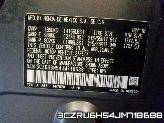 3CZRU6H54JM718688 фото 2