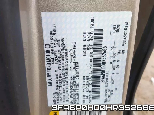 3FA6P0HD0HR352686 фото 2