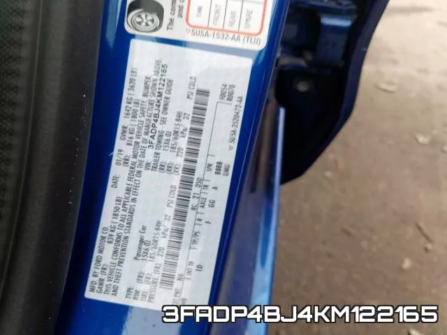 3FADP4BJ4KM122165 фото 2