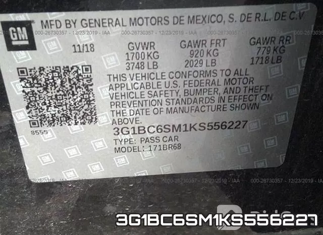 3G1BC6SM1KS556227 фото 9
