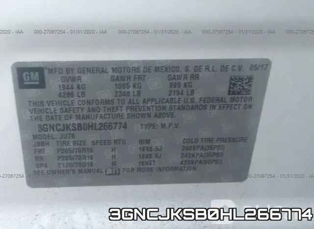 3GNCJKSB0HL266774 фото 8
