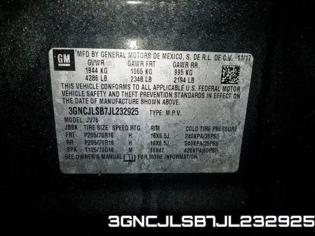 3GNCJLSB7JL232925 фото 2
