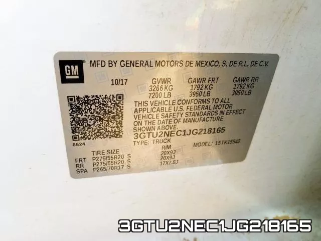 3GTU2NEC1JG218165 фото 2