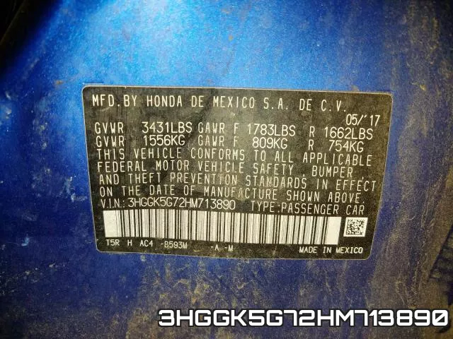 3HGGK5G72HM713890 фото 2