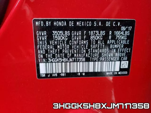 3HGGK5H8XJM717358 фото 2