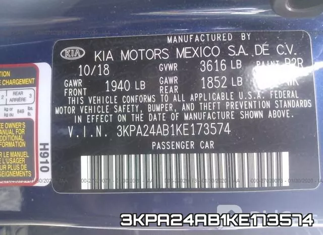 3KPA24AB1KE173574 фото 8