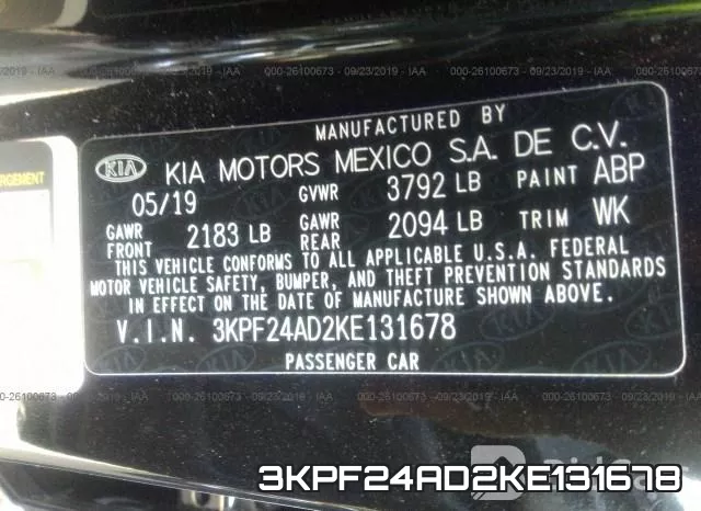 3KPF24AD2KE131678 фото 7