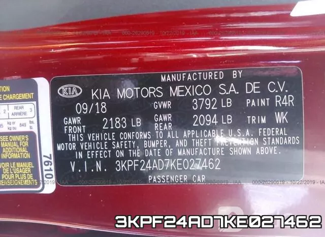 3KPF24AD7KE027462 фото 9