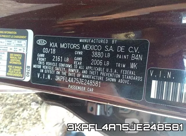 3KPFL4A75JE248581 фото 6