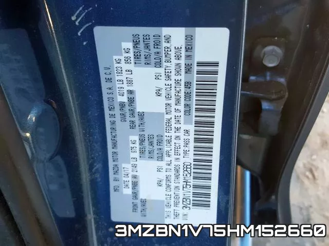 3MZBN1V75HM152660 фото 2