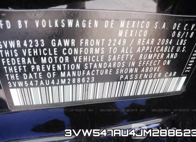 3VW547AU4JM288623 фото 7