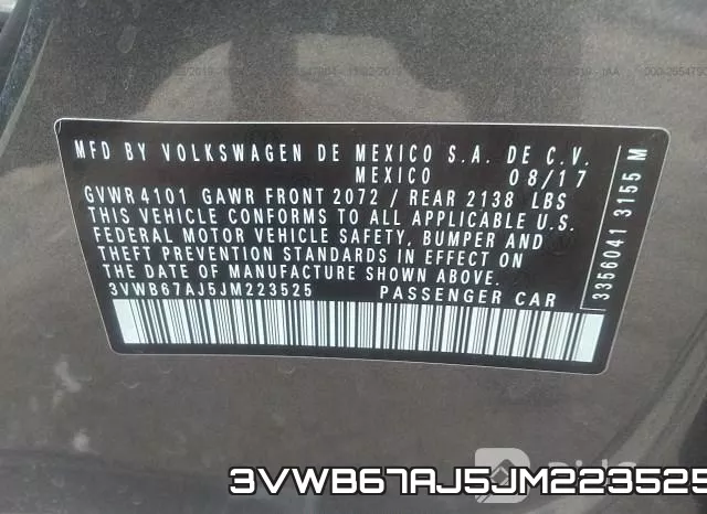 3VWB67AJ5JM223525 фото 10