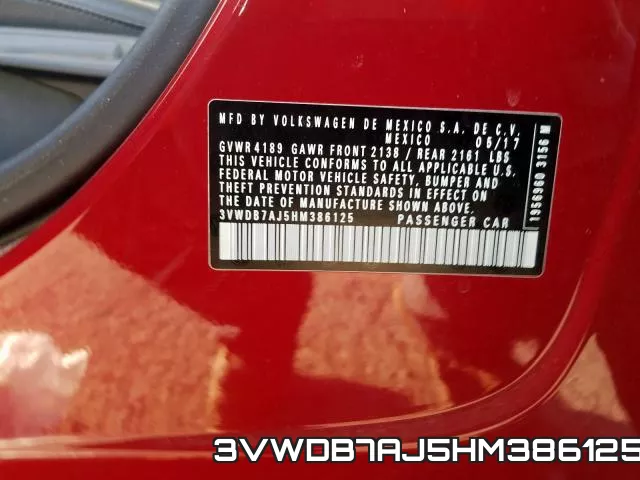 3VWDB7AJ5HM386125 фото 2