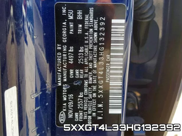 5XXGT4L33HG132392 фото 2