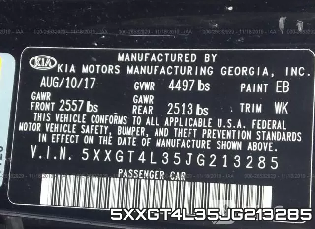 5XXGT4L35JG213285 фото 7