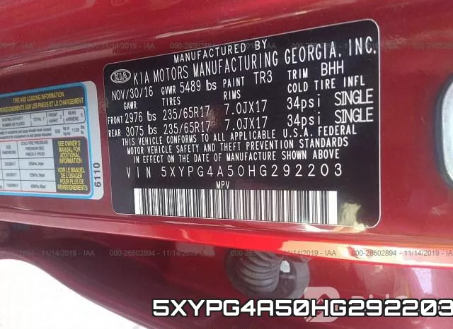 5XYPG4A50HG292203 фото 9