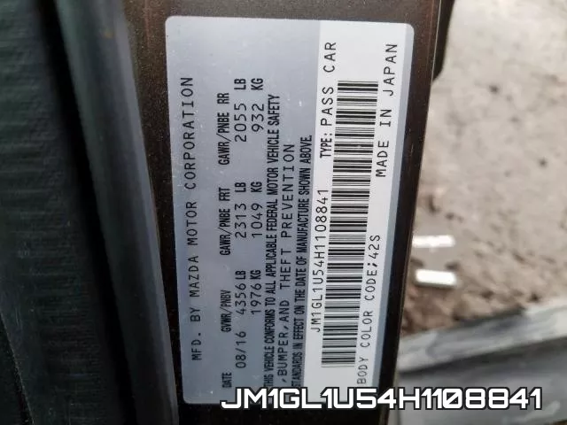 JM1GL1U54H1108841 фото 2