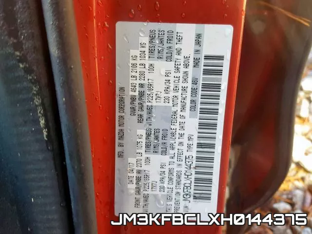 JM3KFBCLXH0144375 фото 2