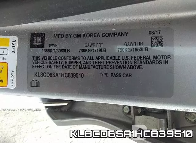 KL8CD6SA1HC839510 фото 6
