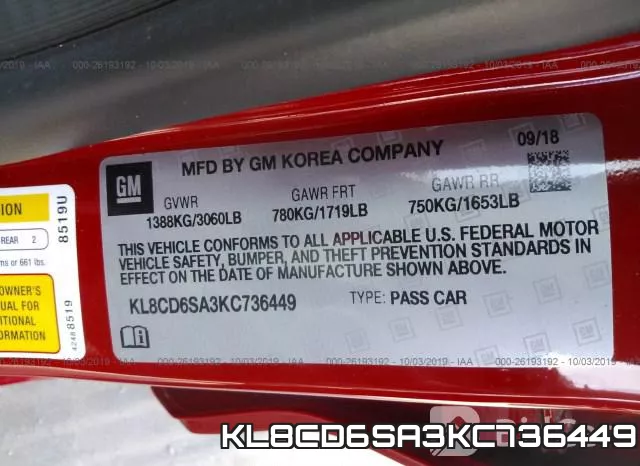 KL8CD6SA3KC736449 фото 9