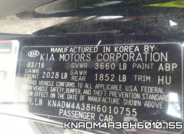 KNADM4A38H6010755 фото 6