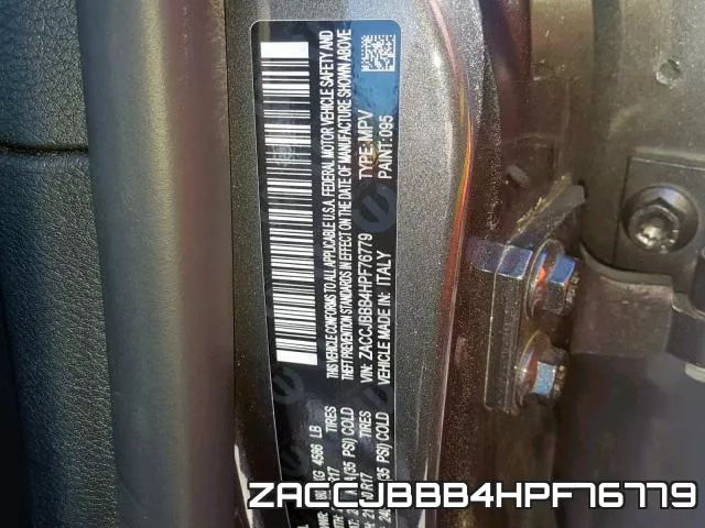 ZACCJBBB4HPF76779 фото 2