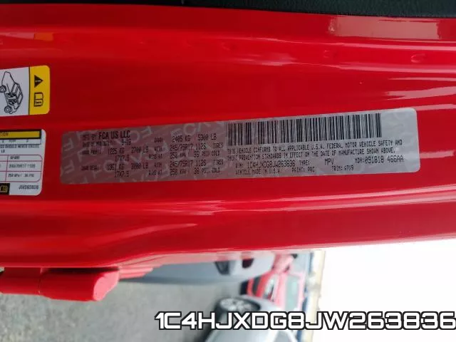 1C4HJXDG8JW263836 фото 2