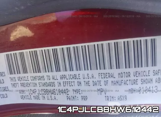 1C4PJLCB8HW610442 фото 9