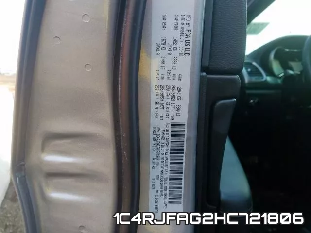 1C4RJFAG2HC721806 фото 2