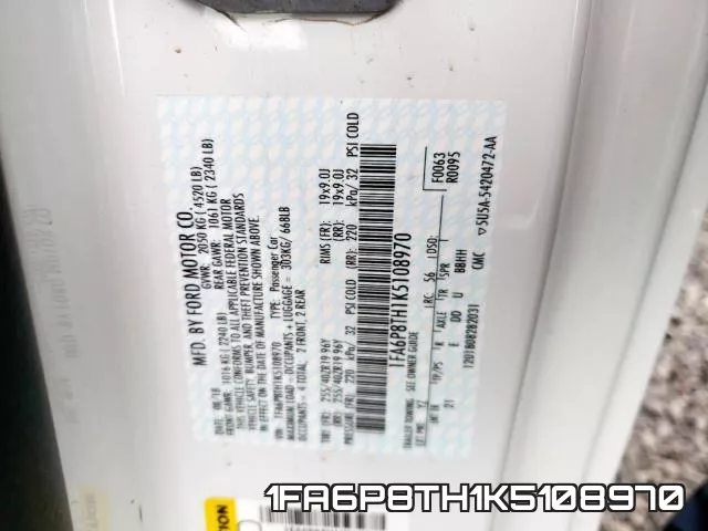 1FA6P8TH1K5108970 фото 2