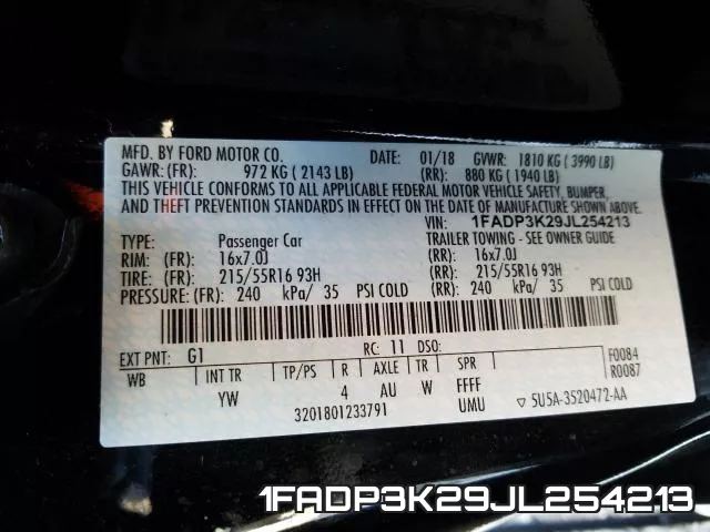 1FADP3K29JL254213 фото 2