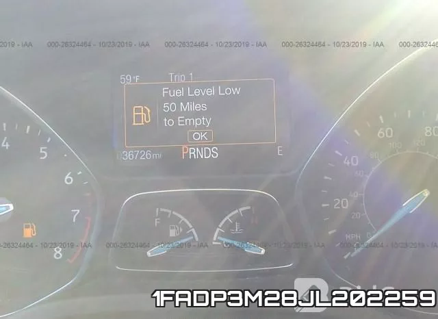 1FADP3M28JL202259 фото 6