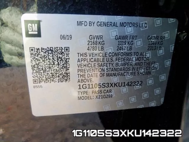 1G1105S3XKU142322 фото 2