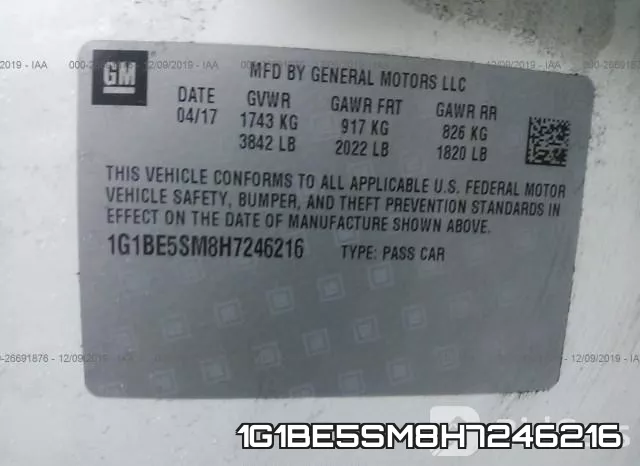1G1BE5SM8H7246216 фото 10