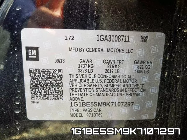1G1BE5SM9K7107297 фото 2