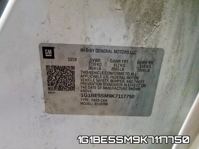 1G1BE5SM9K7117750 фото 2