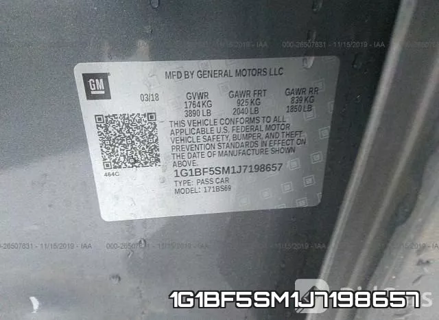 1G1BF5SM1J7198657 фото 8