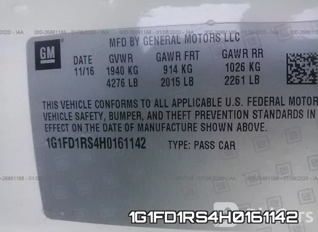 1G1FD1RS4H0161142 фото 8