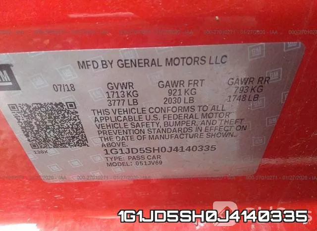 1G1JD5SH0J4140335 фото 7