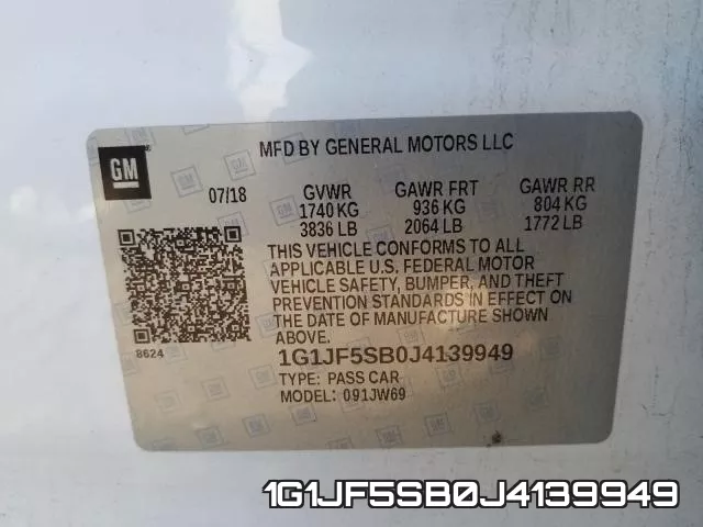 1G1JF5SB0J4139949 фото 2