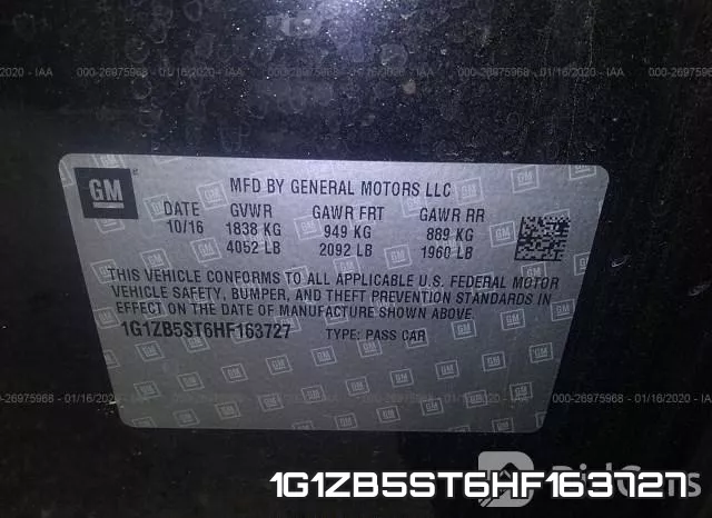 1G1ZB5ST6HF163727 фото 9