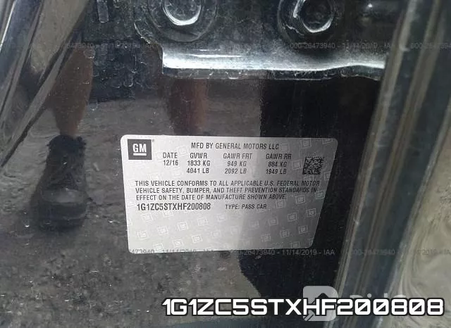 1G1ZC5STXHF200808 фото 10