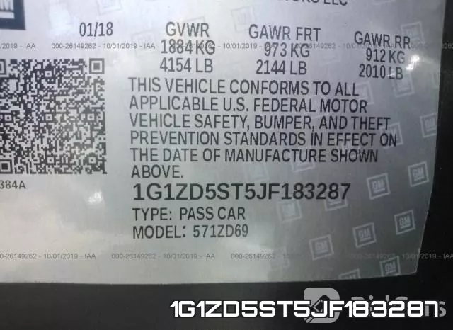 1G1ZD5ST5JF183287 фото 8