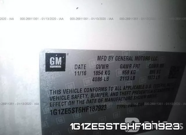 1G1ZE5ST6HF187923 фото 7