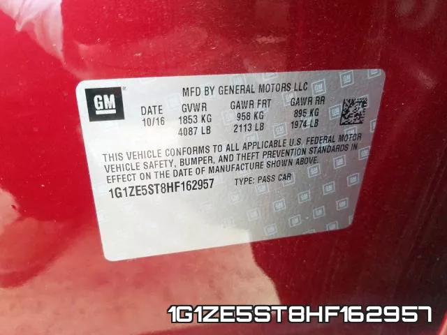 1G1ZE5ST8HF162957 фото 2