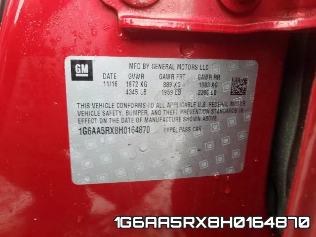 1G6AA5RX8H0164870 фото 2
