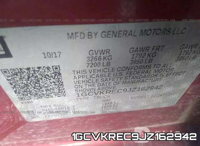1GCVKREC9JZ162942 фото 9