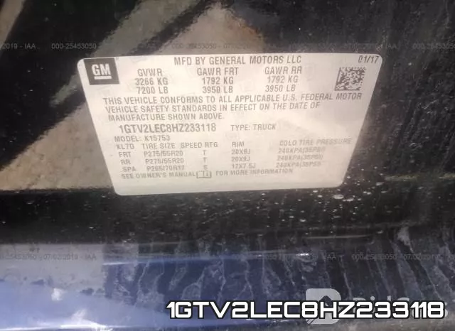 1GTV2LEC8HZ233118 фото 8