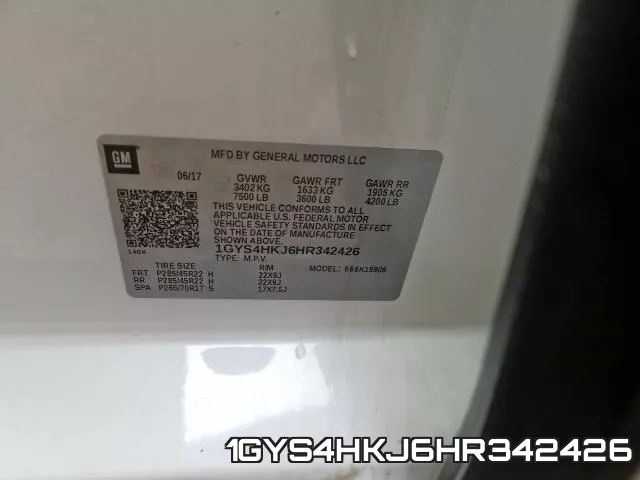1GYS4HKJ6HR342426 фото 2