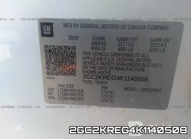 2GC2KREG4K1140508 фото 8